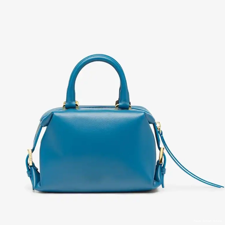 Cheap Fendi In Leather Bag Mini Nappa Cube Blue FF 0627